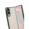 USLUCAN ALIŞVERİŞ Samsung Galaxy S25 Edge Lensli Silikon - Yeşil