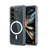 USLUCAN ALIŞVERİŞ Samsung Galaxy Z Fold 6 Kılıf Magneticsafe Şeffaf Silikon - Şeffaf