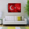 USLUCAN ALIŞVERİŞ Şanlı Türk Bayrağımız Kanvas Tablo 50 x 70