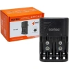 USLUCAN ALIŞVERİŞ Sertec STC-C802 AA-AAA-9V Uyumlu 4lü Pil Şarj Aleti