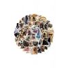 USLUCAN ALIŞVERİŞ Sevimli Köpek Çıkartmaları Laptop Notebook Tablet Sticker Seti