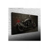 USLUCAN ALIŞVERİŞ Siyah Motorsiklet Canvas Tablo (60x120)