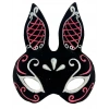 USLUCAN ALIŞVERİŞ Siyah Süet Tavşan Maskesi Simli