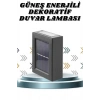 USLUCAN ALIŞVERİŞ Solar Lamba Dekoratif Aplik Su Geçirmez Led Işıklı Duvar Lambası