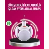 USLUCAN ALIŞVERİŞ Solar ve USB Şarjlı Su Geçirmez Katlanabilir LED Lamba