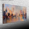 USLUCAN ALIŞVERİŞ Suya aksetmiş Şehir Silueti Kanvas Tablo 60 x 120