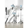 USLUCAN ALIŞVERİŞ Tripod Kablosuz Bluetooth Bağlantılı Selfie Çubuğu 360 Derece Dönebilen