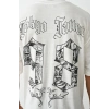 USLUCAN ALIŞVERİŞ Unisex Baskılı Oversize T-Shirt - Beyaz