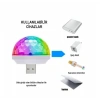 USLUCAN ALIŞVERİŞ Usb Girişli Sese Duyarlı Disko Topu