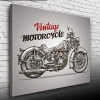USLUCAN ALIŞVERİŞ Vintage Motorcycle Poster Kanvas Tablo 50 x 70