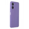 USLUCAN ALIŞVERİŞ Vivo Y16 Kılıf First Silikon - Lila