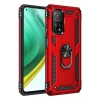 USLUCAN ALIŞVERİŞ Xiaomi Mi 10T Pro Kılıf Sofya Yüzüklü Silikon Kapak - Kırmızı