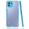 USLUCAN ALIŞVERİŞ Xiaomi Mİ 11 Lite Kılıf Platin Silikon - Mavi