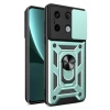 USLUCAN ALIŞVERİŞ Xiaomi Poco X6 Pro Kılıf Pars Lens Yüzüklü Silikon - Yeşil