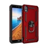 USLUCAN ALIŞVERİŞ Xiaomi Redmi 7A Kılıf Sofya Yüzüklü Silikon Kapak - Kırmızı