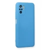 USLUCAN ALIŞVERİŞ Xiaomi Redmi Note 10 Kılıf Nano içi Kadife Silikon - Mavi
