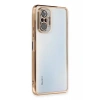 USLUCAN ALIŞVERİŞ Xiaomi Redmi Note 10 Pro Kılıf Lensli Silikon - Gold