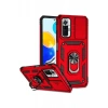 USLUCAN ALIŞVERİŞ Xiaomi Redmi Note 10 Pro Kılıf Pars Lens Yüzüklü Silikon - Kırmızı