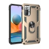USLUCAN ALIŞVERİŞ Xiaomi Redmi Note 10 Pro Kılıf Sofya Yüzüklü Silikon Kapak - Gold