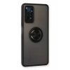 USLUCAN ALIŞVERİŞ Xiaomi Redmi Note 11 Pro Kılıf Montreal Yüzüklü Silikon Kapak - Siyah