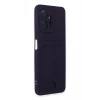 USLUCAN ALIŞVERİŞ Xiaomi Redmi Note 12 4G Kılıf Kelvin Kartvizitli Silikon - Derin Mor
