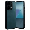 USLUCAN ALIŞVERİŞ Xiaomi Redmi Note 13 4G Kılıf Aras Deri Kapak - Koyu Yeşil
