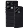 USLUCAN ALIŞVERİŞ Xiaomi Redmi Note 13 Pro 4G Kılıf Bibercas Silikon Kapak - Siyah