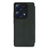 USLUCAN ALIŞVERİŞ Xiaomi Redmi Note 13 Pro 4G Kılıf Flip Cover - Koyu Yeşil