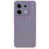 USLUCAN ALIŞVERİŞ Xiaomi Redmi Note 13 Pro 5G Kılıf Petek Silikon Kapak - Lila