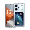 USLUCAN ALIŞVERİŞ Xiaomi Redmi Note 13 Pro Plus Kılıf Kart Şeffaf Silikon - Şeffaf