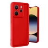 USLUCAN ALIŞVERİŞ Xiaomi Redmi Note 14 4G Kılıf Viera Silikon - Kırmızı