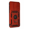 USLUCAN ALIŞVERİŞ Xiaomi Redmi Note 8 Pro Kılıf Pars Lens Yüzüklü Silikon - Kırmızı