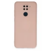 USLUCAN ALIŞVERİŞ Xiaomi Redmi Note 9 Kılıf Nano içi Kadife Silikon - Pudra