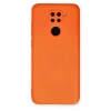 USLUCAN ALIŞVERİŞ Xiaomi Redmi Note 9 Kılıf Nano içi Kadife Silikon - Turuncu