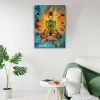 USLUCAN ALIŞVERİŞ Yedi Şakra. Pastel Renkler Kanvas Tablo 50 x 70