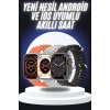 USLUCAN ALIŞVERİŞ Yeni Nesil Akıllı Saat Çok Yönlü Titreşimli 49 MM Android ve İOS Uyumlu