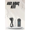 USLUCAN ALIŞVERİŞ Yeni Nesil Bluetooth Aux Araç Kiti Siyah TV Tablet Telefon Araç Araba