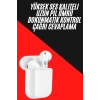 USLUCAN ALIŞVERİŞ Yeni Nesil Çift Mikrofonlu Dokunmatik Kablosuz Bluetooth Kulaklık