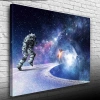 USLUCAN ALIŞVERİŞ Yolda Koşan Astronot, Uzay Temalı Kanvas Tablo 50 x 70
