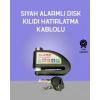 USLUCAN ALIŞVERİŞ Yüksek Sesli 110dB Çelik Disk Kilidi Su Geçirmez