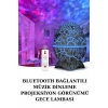 USLUCAN ALIŞVERİŞ Yumurta Şeklinde Su Dalgalı Bluetooth Speaker Lamba Renkli Şarjlı