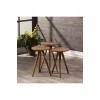 USLUCAN ALIŞVERİŞ Zigon Sehpa Ve Orta Sehpa Kr Torna Ceviz Set 3006