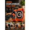 Uyku ve Nabız Takipli Wireless Şarjlı Akıllı Saat Android ve iOS Uyumlu