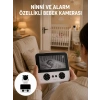 Uzaktan Kontrollü HD Bebek Kamerası Zoom ve Sıcaklık Sensörlü Yeni Nesil