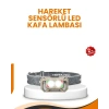 Uzun Menzilli Sensörlü LED Kafa Lambası Kamp ve Yürüyüş