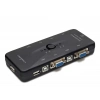 Vga Usb Kvm Swıtch 4 In 1 Out + 4 Port Usb Console - Sıyah HD230