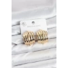 Vintage Model 316L Çelik Gold Renk Kadın Küpe - TJ-BKP11579