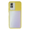 Vivo Y53s Kılıf Palm Buzlu Kamera Sürgülü Silikon - Sarı