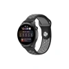 Watch 20mm Spor Delikli Kordon - Siyah-gri
