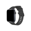Watch 38mm Kr408 Çizgili Silikon Kordon - Koyu Gri